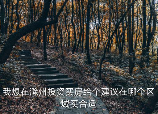我想在滁州投資買(mǎi)房給個(gè)建議在哪個(gè)區(qū)域買(mǎi)合適