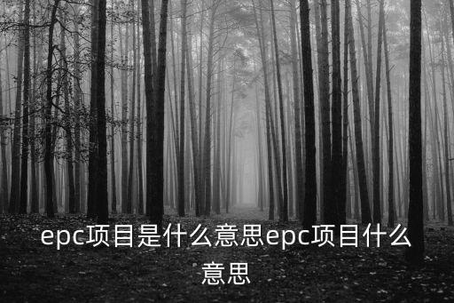 epc項目什么意思,建筑業的發展epc項目是什么?
