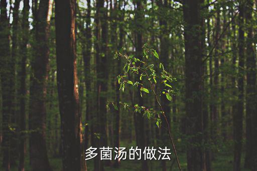 多菌湯的做法