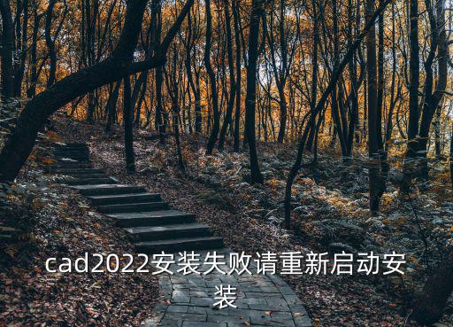 cad2022安裝失敗請重新啟動安裝