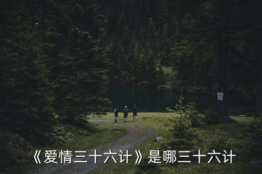 《愛情三十六計》是哪三十六計
