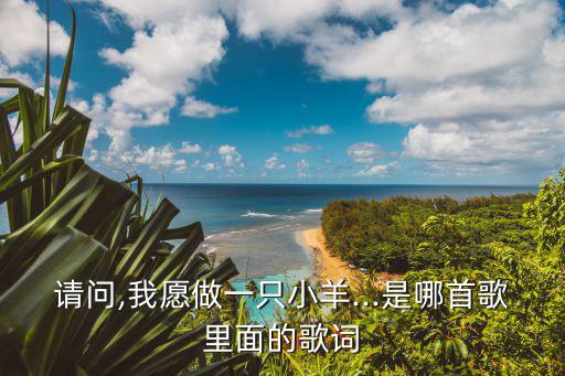 請問,我愿做一只小羊...是哪首歌里面的歌詞