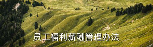 員工福利薪酬管理辦法