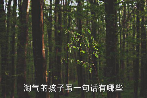 淘氣的孩子寫一句話有哪些