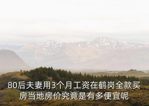 80后夫妻用3個月工資在鶴崗全款買房當(dāng)?shù)胤績r究竟是有多便宜呢