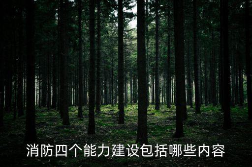 消防四個能力建設包括哪些內容