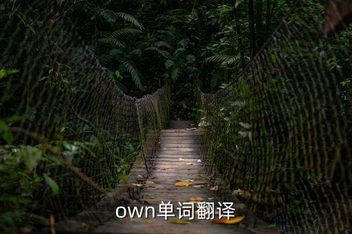 own的用法,她頗有主見分享自己的故事