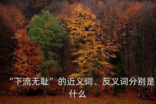 卑鄙無恥的意思,面對敵人威逼利誘我國將領(lǐng)選擇留下來