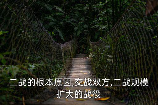 二戰的根本原因,交戰雙方,二戰規模擴大的戰役