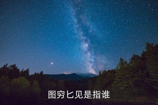 窮圖匕見,圖窮匕首見是什么意思?