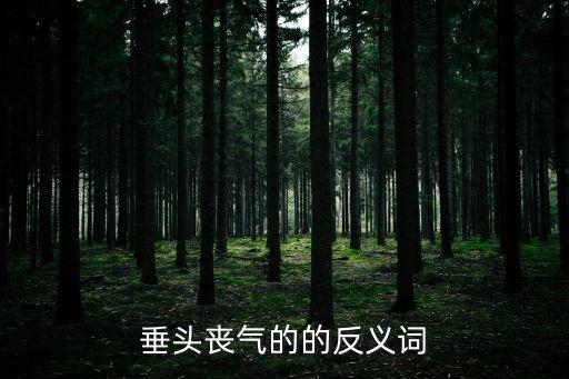 垂頭喪氣的的反義詞