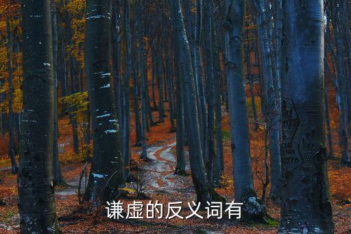 謙虛的反義詞有
