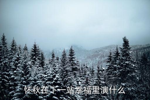 重慶市富力城幸福里，懷秋在下一站幸福里演什么