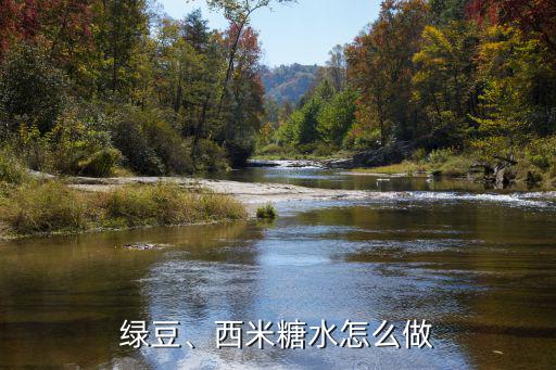 綠豆、西米糖水怎么做