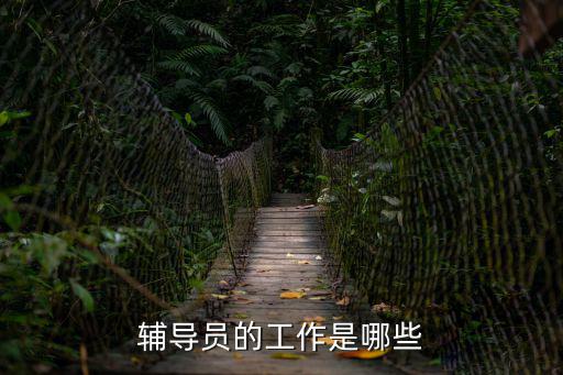輔導(dǎo)員職責(zé)，輔導(dǎo)員的工作是哪些