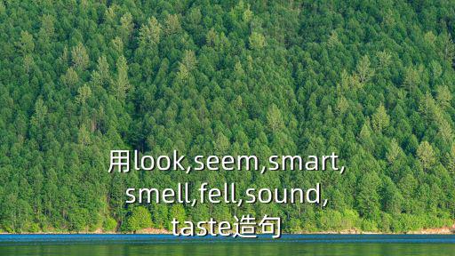 用look,seem,smart,smell,fell,sound,taste造句