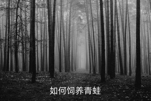 如何養殖青蛙,怎么養青蛙?養殖青蛙須知多少?