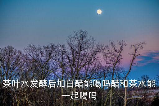 茶葉水發酵后加白醋能喝嗎醋和茶水能一起喝嗎