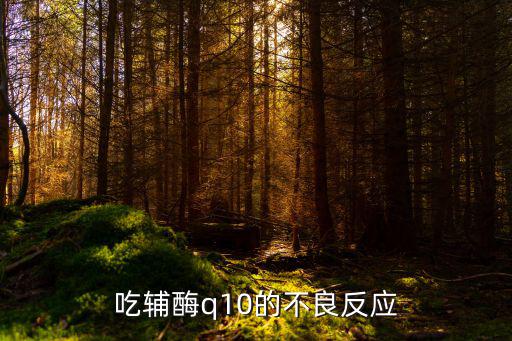 吃輔酶q10的不良反應