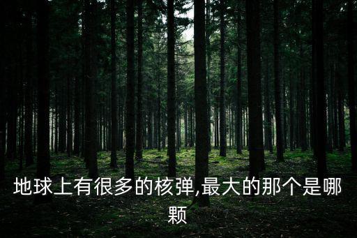 地球上有很多的核彈,最大的那個(gè)是哪顆