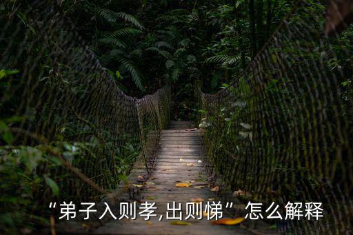 入則孝,孔子入則孝,出則悌?
