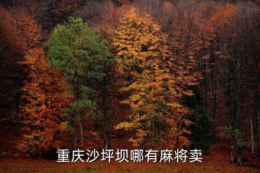 重慶沙坪壩哪有麻將賣