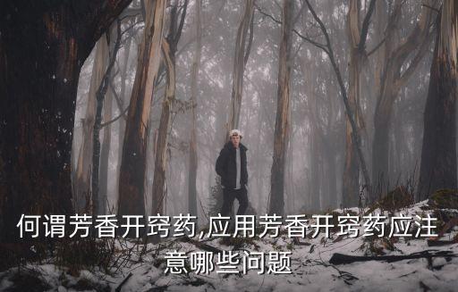 開竅醒神,香辛開竅藥，香味飄逸嗎?