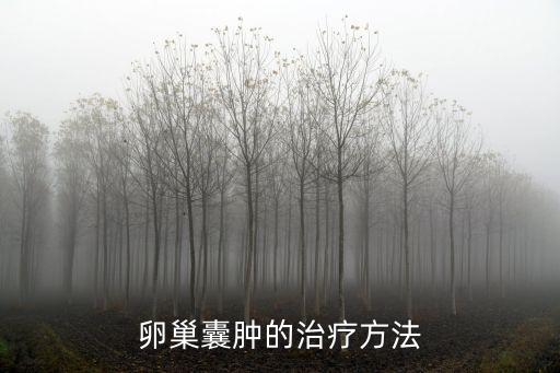 卵巢囊腫的治療方法