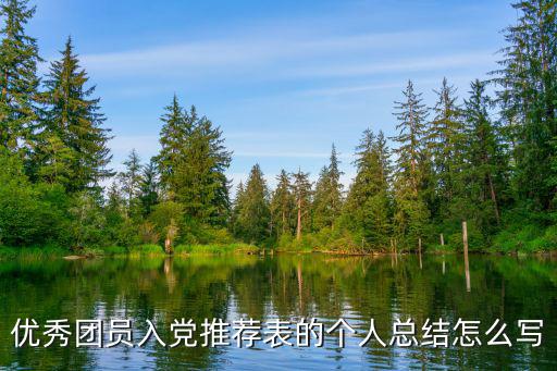 優(yōu)秀團員入黨推薦表的個人總結(jié)怎么寫
