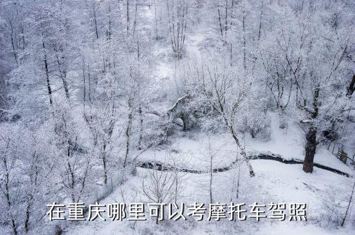 在重慶哪里可以考摩托車駕照