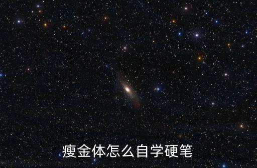 瘦金體怎么自學硬筆