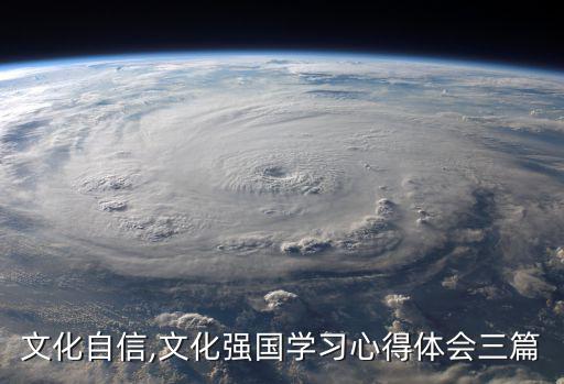 文化自信,文化強國學習心得體會三篇