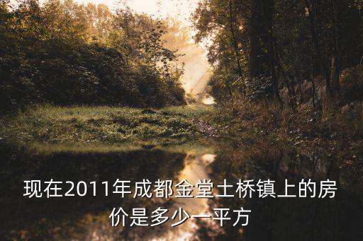 現在2011年成都金堂土橋鎮上的房價是多少一平方