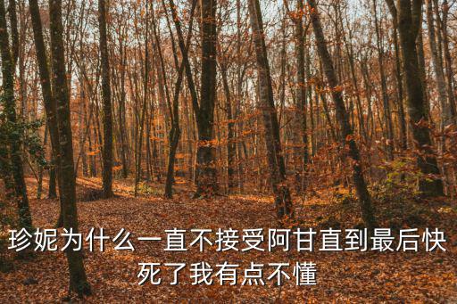 珍妮為什么一直不接受阿甘直到最后快死了我有點不懂
