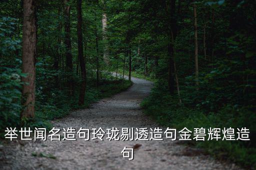 玲瓏剔透造句,玲瓏剔透、舉世聞名、金碧輝煌等四個字
