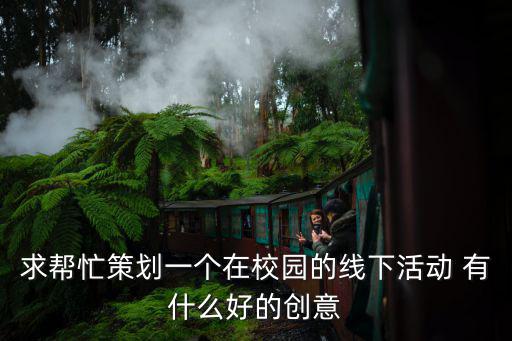 求幫忙策劃一個在校園的線下活動 有什么好的創(chuàng)意