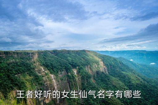 王者好聽的女生仙氣名字有哪些