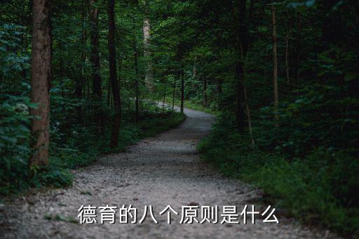 德育的八個原則是什么