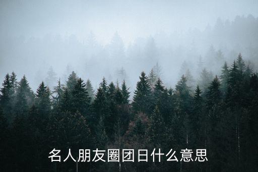 名人朋友圈團(tuán)日什么意思