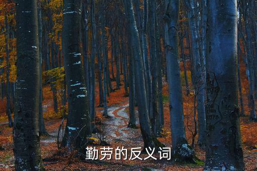勤勞的反義詞