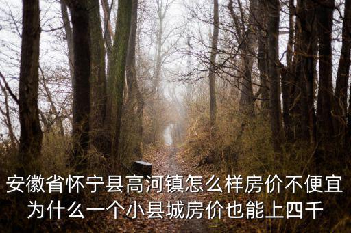 安徽省懷寧縣高河鎮怎么樣房價不便宜為什么一個小縣城房價也能上四千