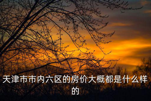 天津市市內六區的房價大概都是什么樣的