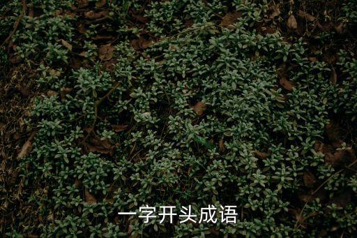 一開頭的成語,四字成語:一紙空文；一發千鈞；