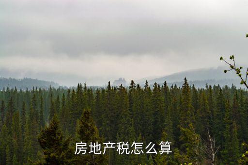 房地產稅怎么算