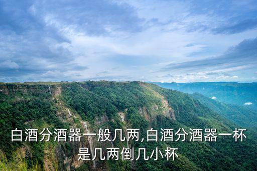 10ml是幾兩,白酒分酒器知多少?問與答（13）