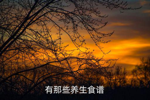 有那些養(yǎng)生食譜