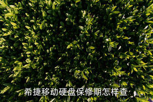希捷移動硬盤保修期怎樣查