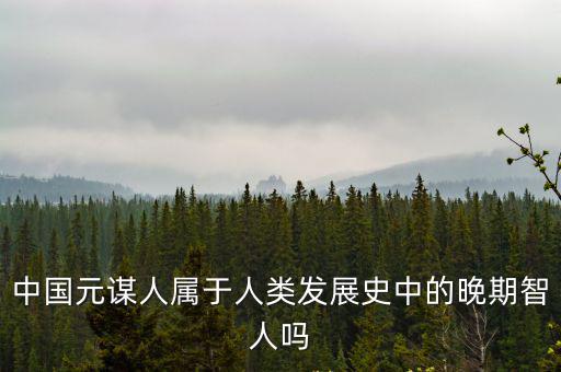 晚期智人,中國早期智人170萬年前是晚期猿