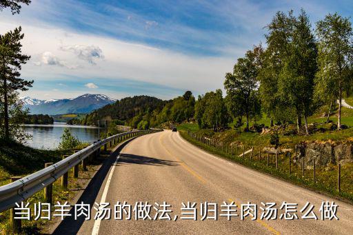 當(dāng)歸羊肉湯的做法,當(dāng)歸羊肉湯怎么做