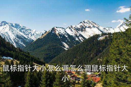 鼠標指針大小怎么調(diào)怎么調(diào)鼠標指針大小